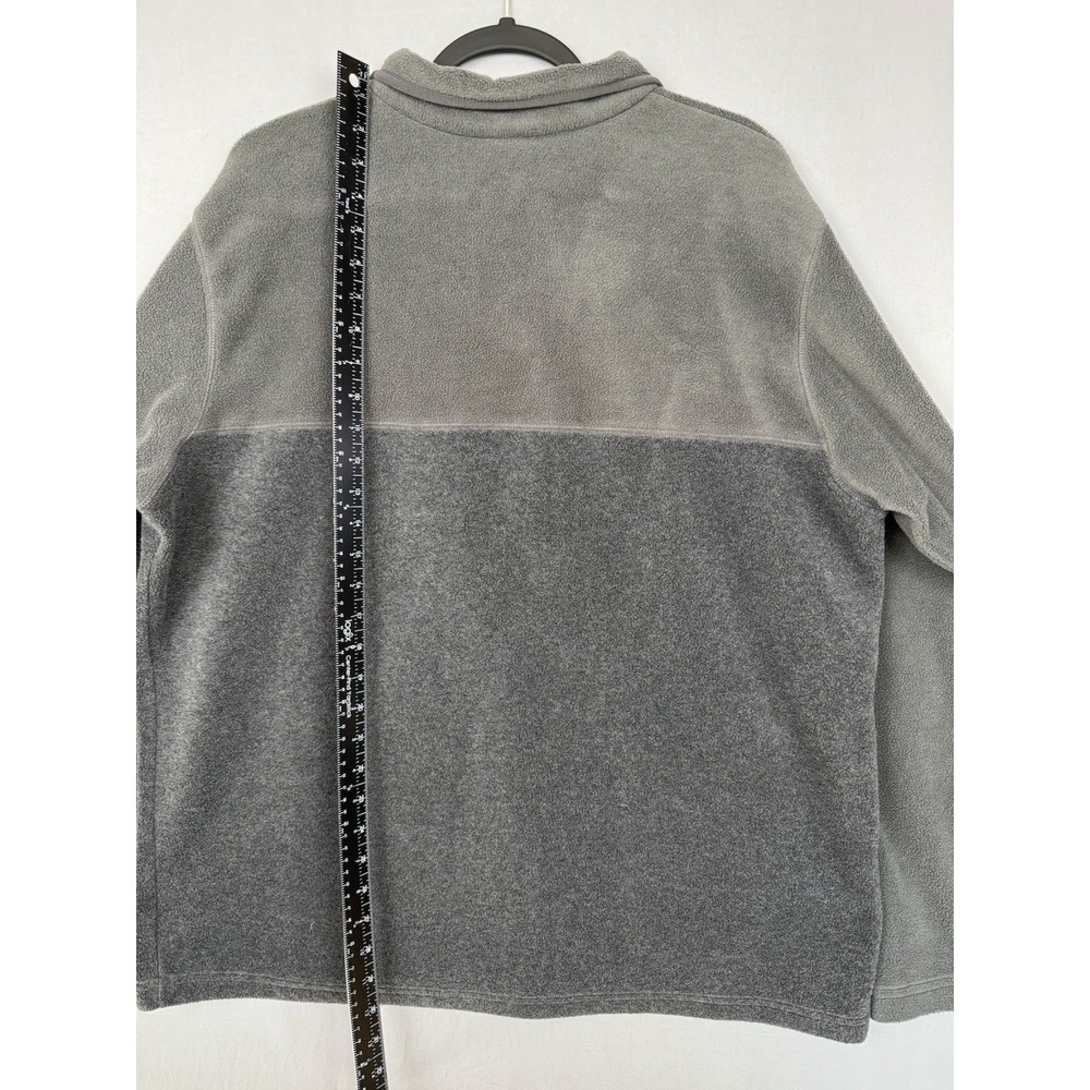Columbia Gray Pullover Sweater Mens XL Snap Sweatshirt Jacket Hiking Hunting - Picture 6 of 7